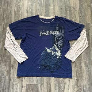 Vintage World Of Warcraft Ride Northrend Jinx Promo Long Sleeve Shirt Size L/XL